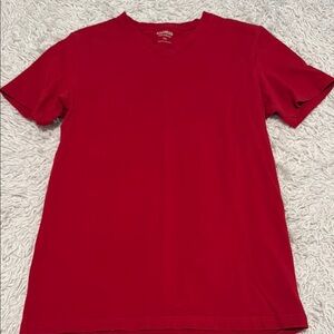 Express Red V-Neck T-Shirt
